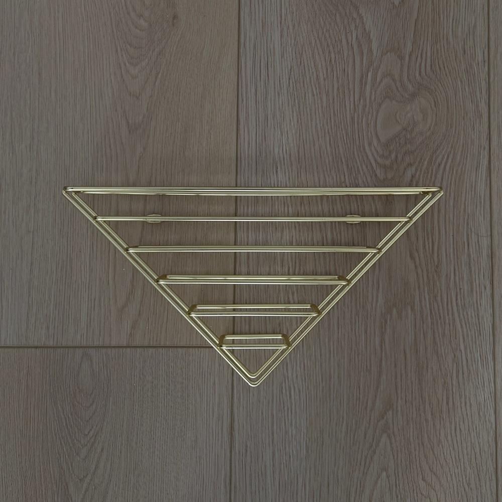 Umbra Strum Brass Triangle Wall Shelf